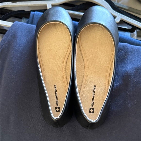 Alpine Swiss Shoes - Alpine Swiss Women's Classic Black Flats